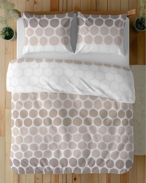 Pościel satynowa 220x200 Beżowe groszki na bieli - minimalistyczny wzór, 100% bawełna 5474 A - Home Satin 71 Pościel satynowa 220x200 Beżowe groszki na bieli - minimalistyczny wzór, 100% bawełna 5474 A - Home Satin 71