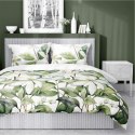 Pościel satynowa 220x200 Biała z zielonymi liśćmi i kwiatami - botaniczna świeżość, 100% bawełna - 5481 A - Home Satin 71 Pościel satynowa 220x200 Biała z zielonymi liśćmi i kwiatami - botaniczna świeżość, 100% bawełna - 5481 A - Home Satin 71
