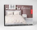 Pościel satynowa 220x200 Ciepły beż w polne kwiaty - romantyczny wzór, 100% bawełna - 5476 A - Home Satin 71