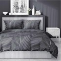Pościel satynowa 220x200 Grafitowa w liście - nowoczesna elegancja, 100% bawełna - 4827 B - Home Satin 71