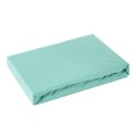 Prześcieradło jersey z gumką 140x200 miętowe na wysoki materac 30 cm 125 g/m2