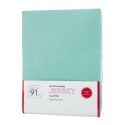 Prześcieradło jersey z gumką 140x200 miętowe na wysoki materac 30 cm 125 g/m2