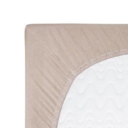 Prześcieradło jersey z gumką 60x120 beżowe 018 Constance KARO