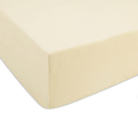Prześcieradło jersey z gumką 60x120 kremowe 019 Constance KARO Prześcieradło jersey z gumką 60x120 kremowe 019 Constance KARO