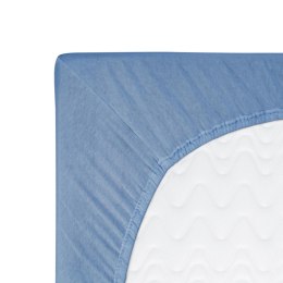 Prześcieradło jersey z gumką 60x120 niebieskie 009 Constance KARO