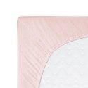 Prześcieradło jersey z gumką 80x160 różowe pudrowe 006 Constance KARO Prześcieradło jersey z gumką 80x160 różowe pudrowe 006 Constance KARO