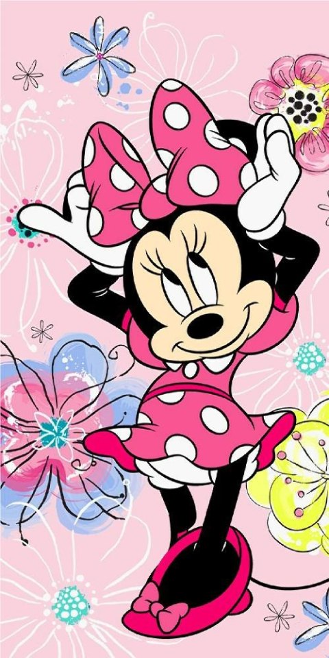 Ręcznik plażowy 70x140 Myszka Mini 0776 Minnie Mouse bawełniany Ręcznik plażowy 70x140 Myszka Mini 0776 Minnie Mouse bawełniany