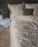 Pościel adamaszkowa 220x200 taupe beżowa ciemna jednobarwna paski 1 cm Pure Pościel adamaszkowa 220x200 taupe beżowa ciemna jednobarwna paski 1 cm Pure