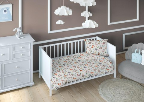 Poszewka bawełniana 40x40 zwierzęta dziecięca zapinana na suwak 3713 B KARO Kraina Snów Poszewka bawełniana 40x40 zwierzęta dziecięca zapinana na suwak 3713 B KARO Kraina Snów