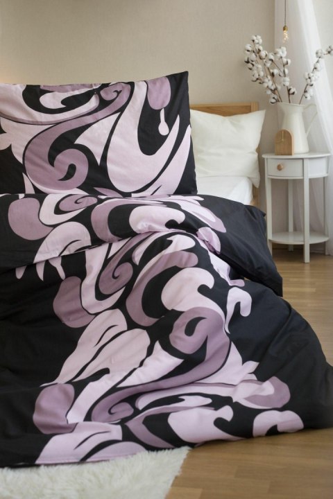 Komplet pościeli 4 szt. 140x200-2szt 70x90 - 2szt.Tattoo czarna szara z mikrofibry PB25 Komplet pościeli 4 szt. 140x200-2szt 70x90 - 2szt.Tattoo czarna szara z mikrofibry PB25