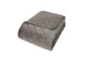 Narzuta dekoracyjna 200x220 Pierre taupe welurowa geometria Narzuta dekoracyjna 200x220 Pierre taupe welurowa geometria