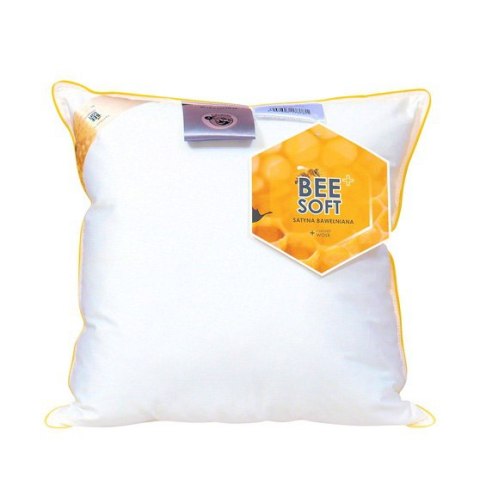 Poduszka antyalergiczna 70x80 Bee Soft Satyna bawełniana gładka 1000g biała AMZ Poduszka antyalergiczna 70x80 Bee Soft Satyna bawełniana gładka 1000g biała AMZ