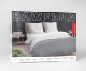 Pościel bawełniana 140x200 biała szara liście 5111 B z jedną poszewką Bawełna 32 Pościel bawełniana 140x200 biała szara liście 5111 B z jedną poszewką Bawełna 32