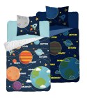 Pościel świecąca w ciemności 140x200 Kosmos planety gwiazdy bawełniana 3038 A 4715 Pościel świecąca w ciemności 140x200 Kosmos planety gwiazdy bawełniana 3038 A 4715
