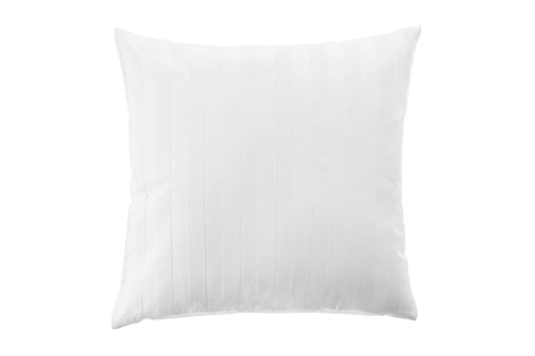 Poszewka hotelowa 50x70 Adamaszkowa biała w paski 2 cm na zamek I24 Poszewka hotelowa 50x70 Adamaszkowa biała w paski 2 cm na zamek I24