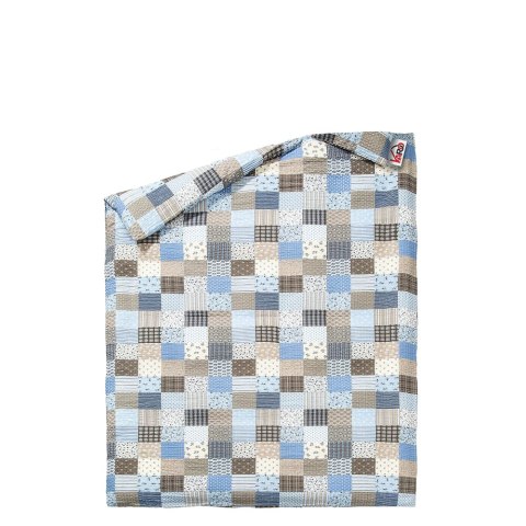 Poszwa z kory 160x200 96/1 Paczłork niebieski guziki 100% bawełna gruba Poszwa z kory 160x200 96/1 Paczłork niebieski guziki 100% bawełna gruba