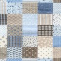 Poszwa z kory 160x200 96/1 Paczłork niebieski guziki 100% bawełna gruba Poszwa z kory 160x200 96/1 Paczłork niebieski guziki 100% bawełna gruba