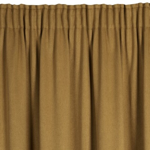 Zasłona 130x300 Carlo miodowa zaciemniająca strukturalna typu blackout gotowa na taśmie Eurofirany Zasłona 130x300 Carlo miodowa zaciemniająca strukturalna typu blackout gotowa na taśmie Eurofirany