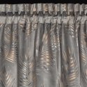 Zasłona 140x300 Gloria stalowa szampańska liście welurowa gotowa na taśmie Eurofirany Zasłona 140x300 Gloria stalowa szampańska liście welurowa gotowa na taśmie Eurofirany