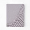 Prześcieradło jersey 3 z gumką 240x220 szare na wysoki materac 30 cm 140 g/m2 Eurofirany