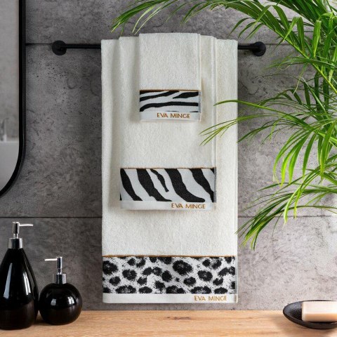 Ręcznik Eva 22 30x50 kremowy frotte bawełniany 500 g/m2 Eva Minge Eurofirany Ręcznik Eva 22 30x50 kremowy frotte bawełniany 500 g/m2 Eva Minge Eurofirany