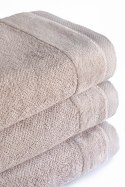 Ręcznik Vito 100x150 beżowy perłowy frotte bawełniany 550 g/m2