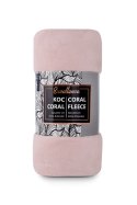 Koc narzuta z mikrofibry 150x200 Coral pudrowy różowy C24 Koc narzuta z mikrofibry 150x200 Coral pudrowy różowy C24