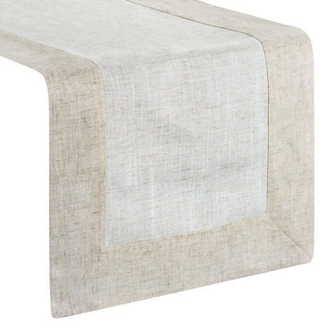 Obrus bieżnik 40x180 Natu 10 naturalny beżowa lamówka Eurofirany