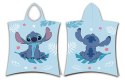 Poncho dla dzieci 50x115 Lilo and Stitch niebieskie ręcznik z kapturem dziecięcy Jf24