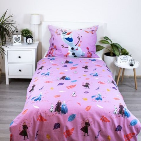 Pościel bawełniana 140x200 Frozen Kraina Lodu różowa Magiczny czas poszewka 70x90 JF24 Pościel bawełniana 140x200 Frozen Kraina Lodu różowa Magiczny czas poszewka 70x90 JF24