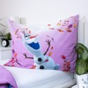 Pościel bawełniana 140x200 Frozen Kraina Lodu różowa Magiczny czas poszewka 70x90 JF24