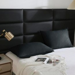 Poszewka satynowa 50x70 czarna jednobarwna I24