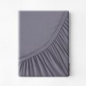 Prześcieradło jersey 3 z gumką 220x200 stalowe na wysoki materac 30 cm 140 g/m2 Eurofirany Prześcieradło jersey 3 z gumką 220x200 stalowe na wysoki materac 30 cm 140 g/m2 Eurofirany
