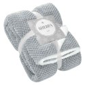 Koc narzuta Sherpa 150x200 szary baranek z mikrofibry dwustronny