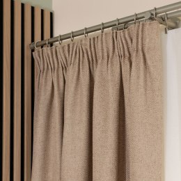 MOLLY Zasłona gotowa na taśmie, szerokość 140cm x wysokość 250cm, kolor 001 kawowy 651350/ZGT/001/140250/1