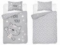 Pościel bawełniana 100x135 4992 B Kotek szara czarna poszewka 40x60 Mayamoo 22 Pościel bawełniana 100x135 4992 B Kotek szara czarna poszewka 40x60 Mayamoo 22