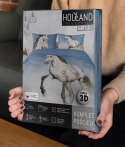 Pościel bawełniana 160x200 koń 3734 A 2 poszewki 70x80 Holland Natura 69