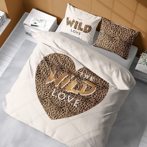 Pościel bawełniana 220x200 Wild love pantera beżowa 4097 A 2 poszewki 70x80 Holland 129 Pościel bawełniana 220x200 Wild love pantera beżowa 4097 A 2 poszewki 70x80 Holland 129