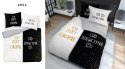 Pościel bawełniana 220x200 Złoty chłopak Cud dziewczyna czarna biała 4319 A Holland 29 Pościel bawełniana 220x200 Złoty chłopak Cud dziewczyna czarna biała 4319 A Holland 29
