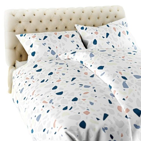 Pościel flanelowa 220x200 Lastryko niebieska light Pościel flanelowa 220x200 Lastryko niebieska light