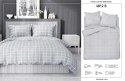 Pościel satynowa 180x200 Szara krata 4812 B Home Satin 58