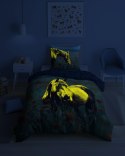 Pościel świecąca w ciemności 140x200 koń w makach 5550 A - Fluo 95