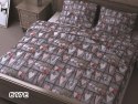 Pościel z kory 200x220 szara serca różowe 617E zamek 825N Pościel z kory 200x220 szara serca różowe 617E zamek 825N