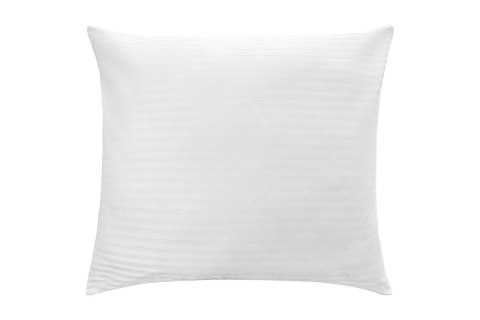 Poszewka hotelowa 40x40 Adamaszkowa biała w paski 1 cm na zamek I24 Poszewka hotelowa 40x40 Adamaszkowa biała w paski 1 cm na zamek I24