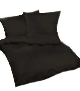Poszwa bawełniana 160x220 czarna 27 jednobarwna