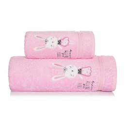 Ręcznik dziecięcy 30x50 Bunny króliczek różowy Baby