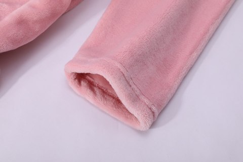 Szlafrok z kapturem Carlo L/XL różowy pudrowy z mikrofibry Szlafrok z kapturem Carlo L/XL różowy pudrowy z mikrofibry
