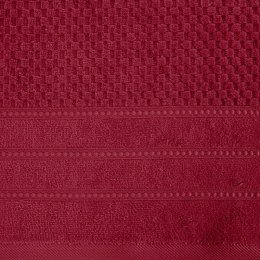 Ręcznik Adore 30x50 czerwony o strukturze krateczki 500 g/m2 Eurofirany