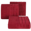 Ręcznik Adore 30x50 czerwony o strukturze krateczki 500 g/m2 Eurofirany Ręcznik Adore 30x50 czerwony o strukturze krateczki 500 g/m2 Eurofirany