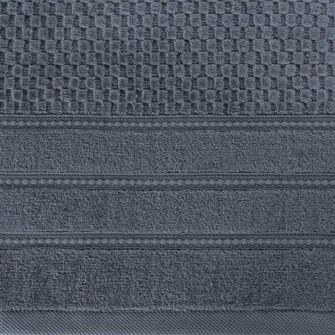 Ręcznik Adore 30x50 stalowy o strukturze krateczki 500 g/m2 Eurofirany Ręcznik Adore 30x50 stalowy o strukturze krateczki 500 g/m2 Eurofirany